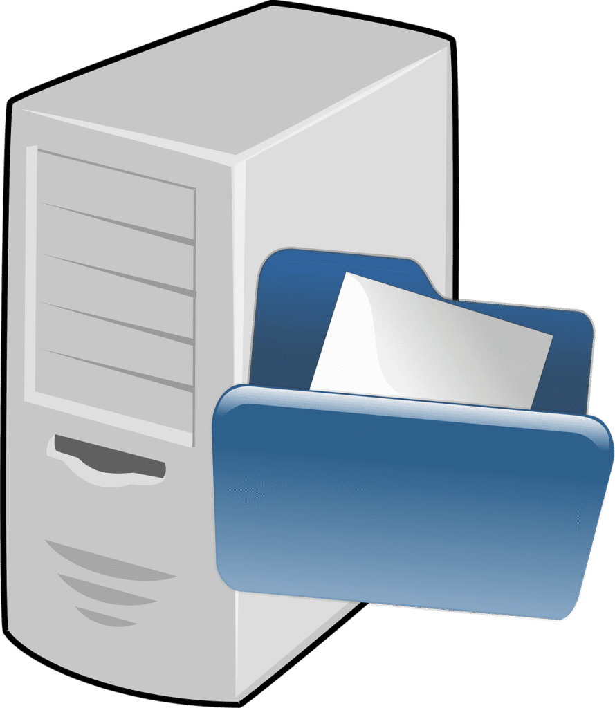 Free computer file network vector